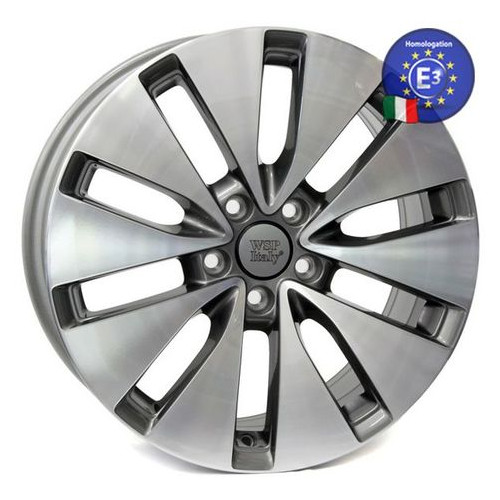 Диски WSP Italy VOLKSWAGEN 7.5x17.0 ERMES W461 VW12 5X112 47 57,1 ANTHRACITE POLISHED (1K0601025BE) фото №1