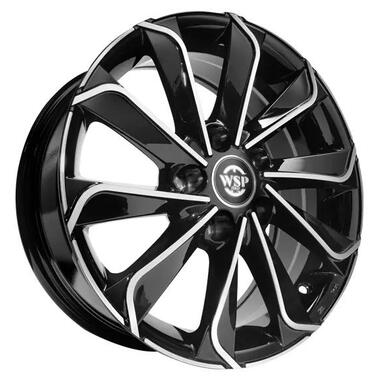 Диски WSP Italy FORD 6,5x16 WD003 CORINTO ET47,5 5X108 63,4 GLOSSY BLACK POLISHED  RFO166503D47GZS фото №1