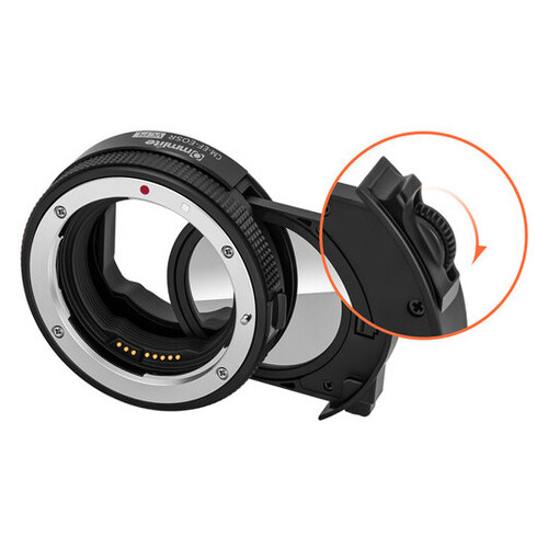 Адаптер Commlite CM-EF-EOSR VCPL AF Mount Adapter від EF/EF-S Lens до EOSR/RF Camera with Variable CPL фото №5