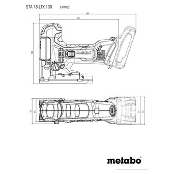 Акумуляторний лобзик Metabo STA 18 LTX 100 фото №2