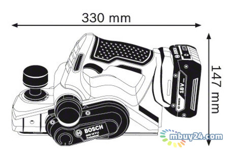 Рубанок аккумуляторный Bosch GHO 18 V-LI (6015A0300) фото №3