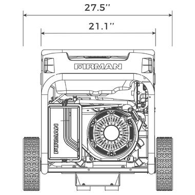 Генератор (газ-бензин) FIRMAN TRI FUEL 7500W (T07571)  фото №6