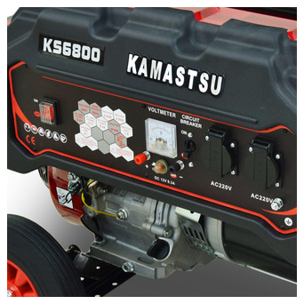 Бензиновий генератор Kamastsu KS6800 максимальна потужність 5 кВт фото №3