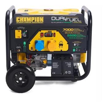 Двухтопливный генератор Champion 7000 W CPG7500E2-DF-EU фото №1