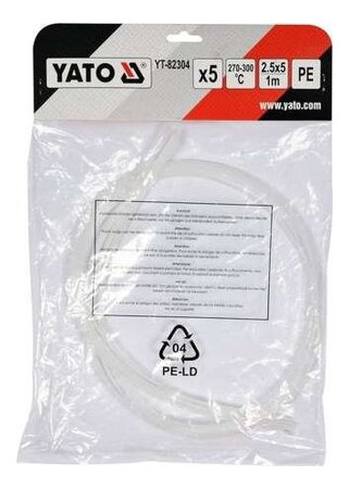 Стрижні для зварювання/паяння пластику Yato 2.5 x 5мм x 1м 300°C 5шт (YT-82304) фото №3