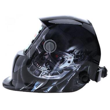 Зварювальна маска хамелеон 5367 Чорний з принтом фото №4