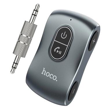 Bluetooth аудіо ресивер Hoco E73 Tour Car Metal grey фото №2