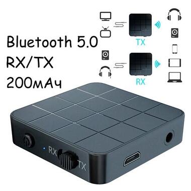 Bluetooth 5.0 міні аудіо приймач передавач звуку 200мАч VIKEFON KN321 фото №1