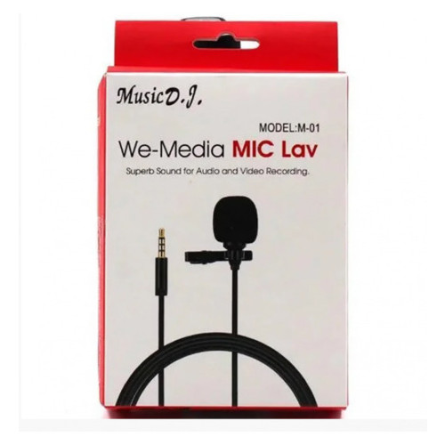 Микрофон-петличка Media Microphone DM M1 Чёрный (55501232) фото №3
