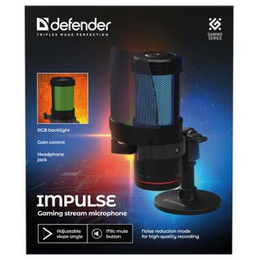 Микрофон Defender Impulse GMC 400 USB Black (64240) фото №9