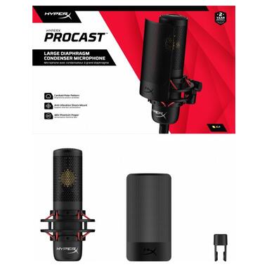 Мікрофон HyperX ProCast RGB Black (699Z0AA) фото №12