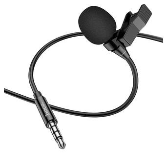Мікрофон петличний Hoco L14 3.5mm Чорний фото №6