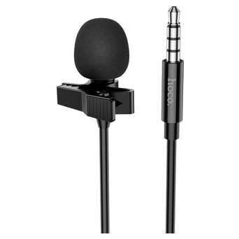Мікрофон петличний Hoco L14 3.5mm Чорний фото №3