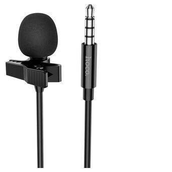 Мікрофон петличний Hoco L14 3.5mm Чорний фото №1