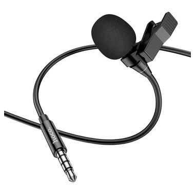 Мікрофон петличний Hoco L14 3.5mm Чорний фото №7