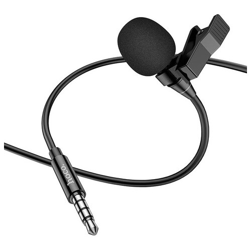 Мікрофон петличний Hoco L14 3.5mm Чорний фото №10