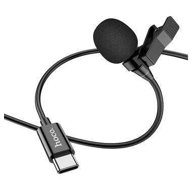 Мікрофон петличний Hoco L14 Type-C Black фото №4