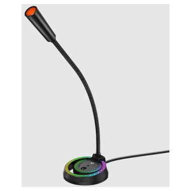 Мікрофон ігровий MeeTion MT-MC14 з RGB підсвічуванням, чорний фото №2