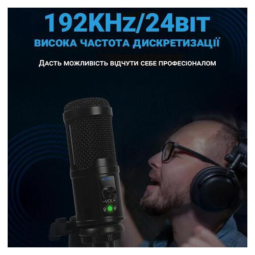 Мікрофон Usb для запису звуку Savetek M3 фото №6