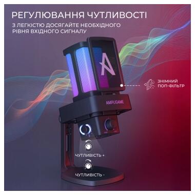 Мікрофон Fifine Ampligame Q8PRO USB Black (Q8PRO) фото №9