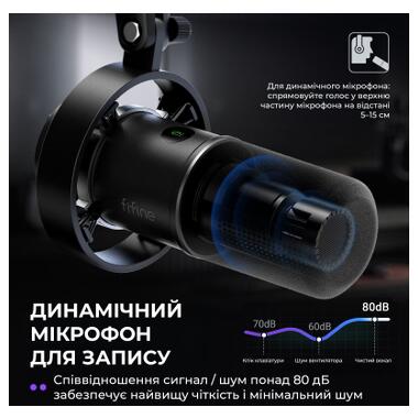 Микрофон Fifine K688CT USB/XLR Black (K688CT) фото №5