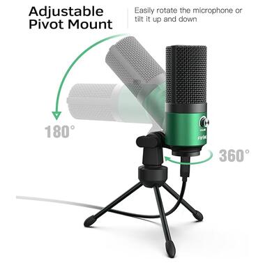Микрофон USB Fifine K669G Green фото №3