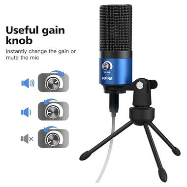 Микрофон USB Fifine K669L Blue фото №2
