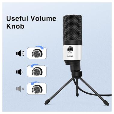 Микрофон USB Fifine K669W White фото №3