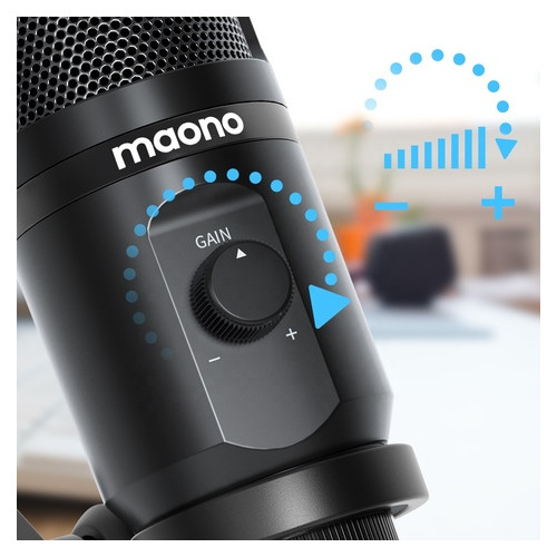 Мікрофон Maono AU-PM461TR для ігор та подкастів чорний фото №3