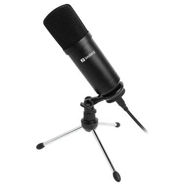 Ігровий стрім мікрофон Sandberg Desk Microphone USB, кабель 2,5м. (126-09) фото №1
