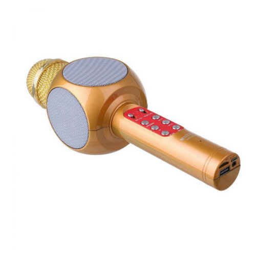 Микрофон для караоке Wster WS-1816 Золотой фото №4
