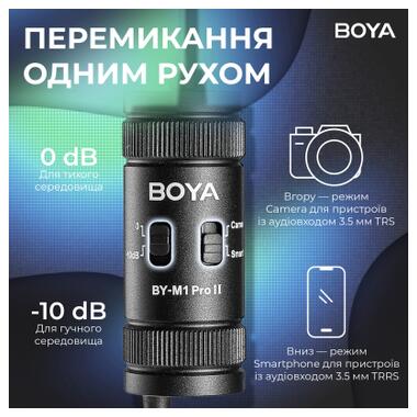 Микрофон Boya BY-M1 Pro II Black (BY-M1 Pro II) фото №7