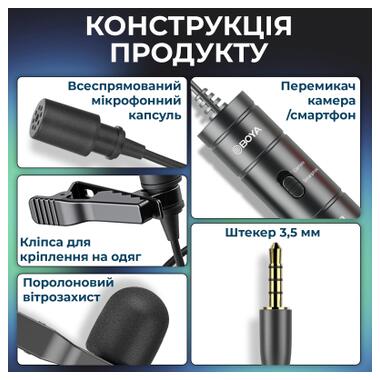 Микрофон Boya BY-M1S Black (BY-M1S) фото №9