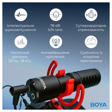 Микрофон Boya BY-MM1+ Black (BY-MM1+) фото №12