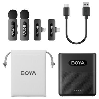 Микрофон Boya BY-V3 combo Type-C/Lightning Black (BY-V3 Combo) фото №2