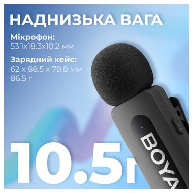 Микрофон Boya BY-V3 combo Type-C/Lightning Black (BY-V3 Combo) фото №8