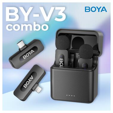 Микрофон Boya BY-V3 combo Type-C/Lightning Black (BY-V3 Combo) фото №7