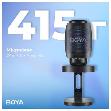 Микрофон Boya K3-02 RGB Type-C/3,5 мм Black (BOYA K3-02) фото №10