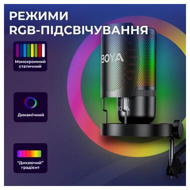 Микрофон Boya K3-02 RGB Type-C/3,5 мм Black (BOYA K3-02) фото №9