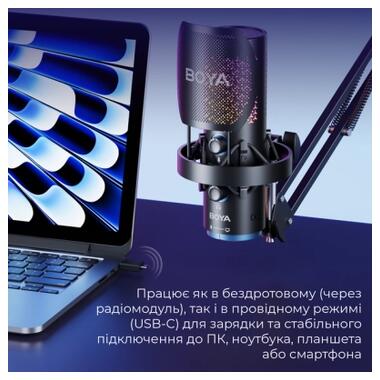 Микрофон Boya K5-02 RGBType-C/3,5 мм Jack Black (BOYA K5-02) фото №6
