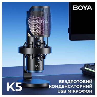 Микрофон Boya K5-02 RGBType-C/3,5 мм Jack Black (BOYA K5-02) фото №5