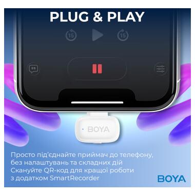 Микрофон Boya mini-13 Type-C/Lightning White (mini-13) фото №12