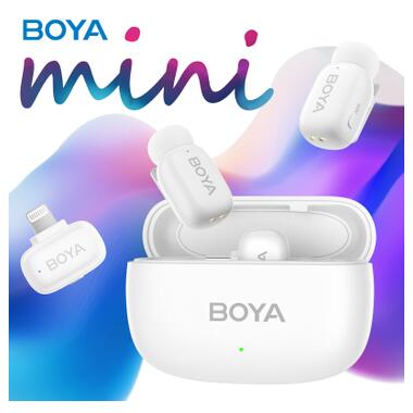 Микрофон Boya mini-13 Type-C/Lightning White (mini-13) фото №6