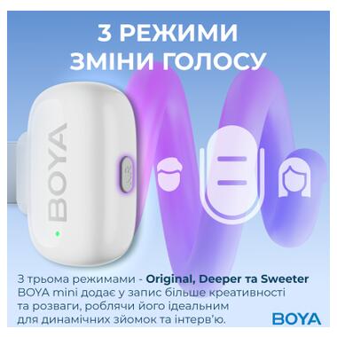 Микрофон Boya mini-13 Type-C/Lightning White (mini-13) фото №9