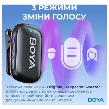 Микрофон Boya mini-18 3,5 мм/TRS/Type-C Black (mini-18) фото №9