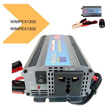Перетворювач постійного струму Wimpex 1200W інвертор для автомобіля 12В-220В, XPRO (42762-WX 1200V_768) фото №2