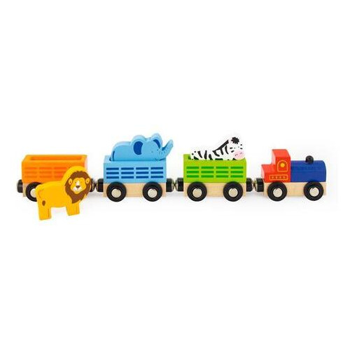 Набор для железной дороги Viga Toys Поезд-зоопарк (50822) фото №3