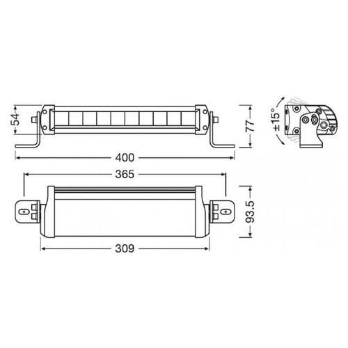 Светодиодная фара Osram LEDDL103-SP 12/24 FX250-SP фото №2
