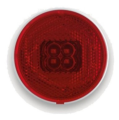Ліхтар габаритний Fristom FT-060 C LED червоний зі світловідбивачем та дротом фото №1