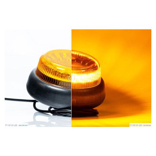 Проблисковий маячок Fristom помаранчевий FT-100 SC LED фото №1